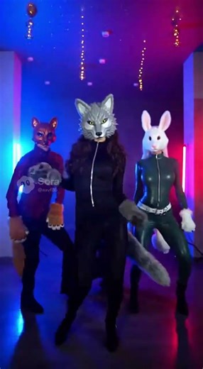Wild animals dancing