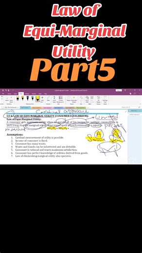 Law of Equi-Marginal Utility Explained | Smart Spending Rule in Economics #part5 #EquiMarginalUtility #LawOfEquiMarginalUtility #ConsumerEquilibrium #EconomicsMadeEasy Spend Smart, Think Rational — Economics Explains It All! Why do smart consumers divide their income instead of spending it all on one thing? 🤔 In this video, learn the Law of Equi-Marginal Utility with clear explanation and real-life examples. This law helps in understanding consumer equilibrium, budgeting decisions, and rational
