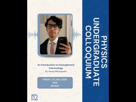 PhySU Colloquium - An Introduction to Entanglement Cohomology