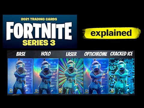 Fortnite Trading Cards - SERIES 3 - EXPLAINED (PROMO, FROZEN, Mega Box, Laser Parallel Blaster Box)
