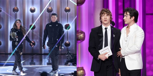 Golden Globes producers defend awkward UFC promo during 'heated rivalry' moment