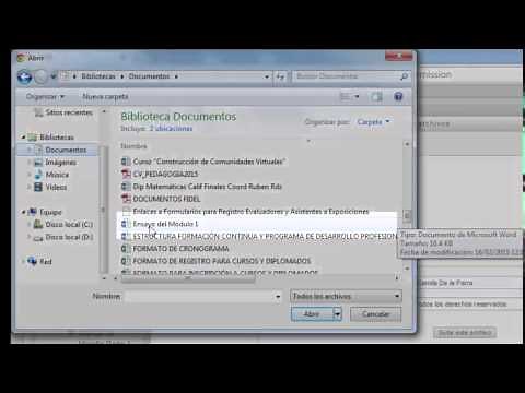 Videotutorial: Subir una tarea a plataforma
