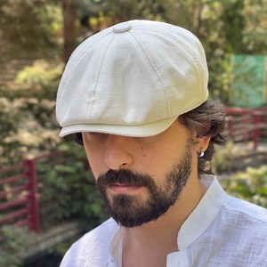 Linen Summer Newsboy Cap, Gatsby Cap, Irish Flat Cap, 8 Panel Classic Newsboy Cap , Lightweight Summer Newsboy Hat, Baker Boy Cap, Ivy Hat