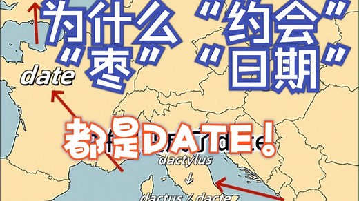 为什么英语日期，约会，枣都是date？