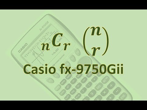 Binomial coefficient on Casio fx-9750gii