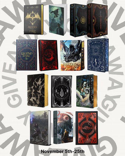 Want 13 new fantasy adventures books? Up for grabs are… 🐲 Riders Of Fire 1-3 Deluxe Edition by USA bestselling author Eileen Mueller. 🤺Queen of Thieves Compete Trilogy by Andy Peloquin. ⚔ Gunmetal Gods Ultimate Edition by Zamil Akhtar. 🏹A Threat of Shadows Deluxe Edition by J.A. Andrews. 🗡Never Die – Broken Binding Edition by Rob J. Hayes. ⚡️Fate of Wizardoms Deluxe Collector’s Edition Series (2 omnibuses) by Jeffrey L. Kohanek. 🗡A Thousand Li Signed & Illustrated Hardcover Collector’s Edit
