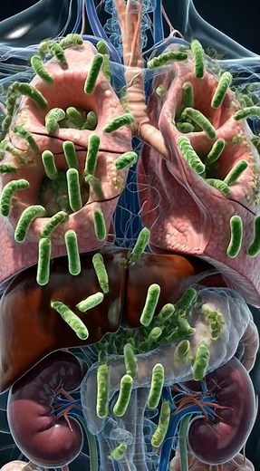 Disseminated Miliary Tuberculosis – 3D Anatomical Illustration ! #shorts