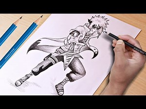 How To Draw Minato Namikaze Step By Step || Easy Drawing For Beginners