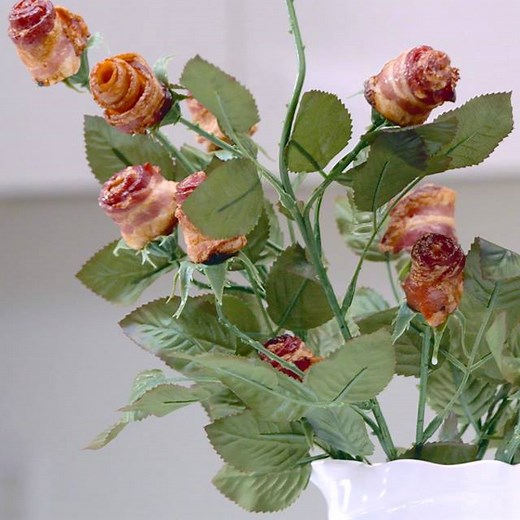 This delicious bouquet of bacon roses is surprisingly easy to make! Here's how: http://on.today.com/2lIse1G | TODAY Food