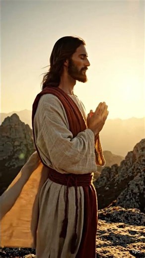 The Power of Silent Prayer: Jesus Alone with God at Sunrise 🌅