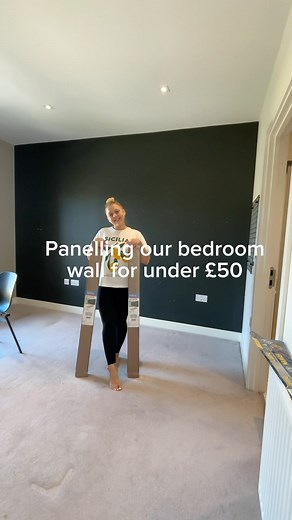 Lauren T-Brooks on Instagram: "The panelling kits from B&Q are an absolute life saver. I got two Cheshire mouldings kits which were perfect for us. Would you believe me if I told you this whole transformation took just 10 hours. Kicking myself for not doing it earlier now 😅"