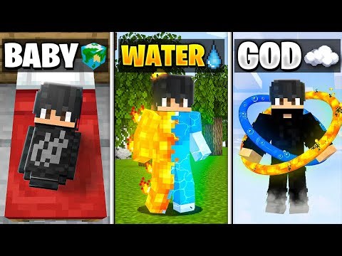 Birth to Death as ELEMENTAL GOD in Minecraft!