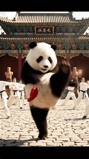 Panda Tries to Blend In at Kung Fu School but Fails | Funny Panda Short | Nebula Shots