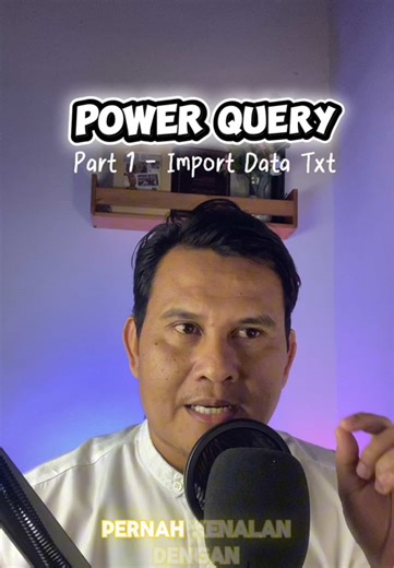 Power Query | Part 1 - Import Data Txt#BelajarExcel #powerquery #dataanalytics