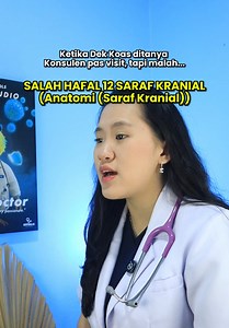 Cara Cepat Hafal 12 Saraf Kranial Kelompokkan berdasarkan fungsinya: Sensorik: 1, 2, 8 (Panca indera) Motorik: 3, 4, 6, 11, 12 (Pergerakan) Campuran: 5, 7, 9, 10 (Ganda) Kalo ada keluhan mulut mencong atau wajah tidak simetris, fokus pemeriksaan ada pada Saraf VII (Fasialis). Jangan lupa follow untuk Konteb edukasi Kedokteran gratis setiap hari⚡️ #Kedokteran #SarafKranial #Kedokteran #Neurologi #KoasLife