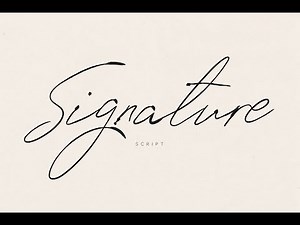 Signature Script: Elevate Your Brand with Elegant Handwritten Style