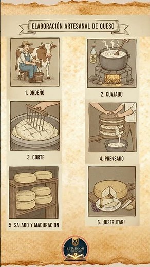 Elaboración de queso artesanal #sabiasque #curiosidades #datoscuriosos #culturageneral #cocina