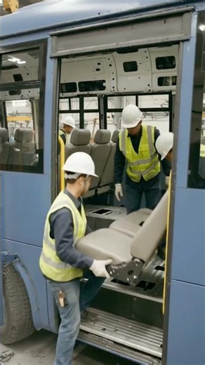 🚌 How a Bus Is Built! 🤯 Factory Timelapse & Worker POV #Shorts ‪@top_5ive_facts‬