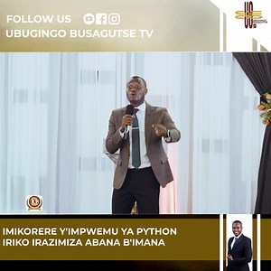 21K views · 1.8K reactions | Imikorere y'impwemu ya Python iriko irazimiza abana b'Imana Mushobora gukurikirana inyigisho yose muciye kuri iyi lien https://youtu.be/CzryxsWz7aI | Apostle Sibomana Kevin | Facebook