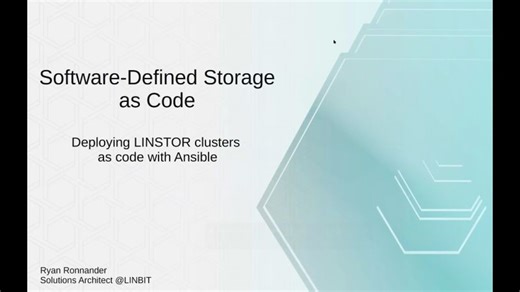 Introducing Software-Defined Storage as Code: Deploying LINSTOR with Ansible | LINBIT