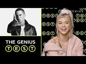 Loren Gray Takes The Eminem Quiz | The Genius Test
