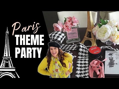 Stylish Paris Party Ideas & Decorations for your Paris theme party! | Chanel theme party