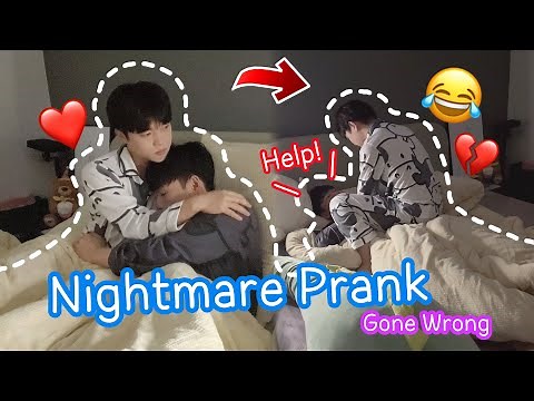 Revenge! Nightmare Prank On Boyfriend Gone Wrong!😴💔He Sits On Top Of Me[Gay Couple BL]