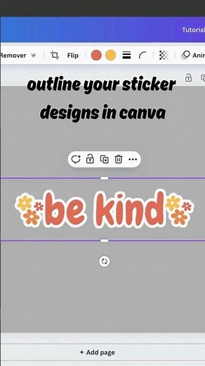 Canva Hack: Add a White Outline to Stickers in Seconds! ✨ #CanvaTutorial #stickerdesign