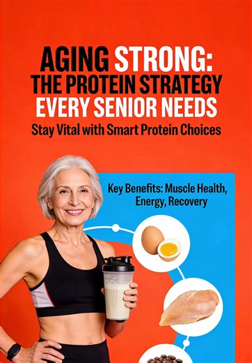 Aging Strong: Thinking About Protein as We Age 🧓💪 Muscle health can change with age. Here’s a general look at protein for older adults: 📖 General Information: Protein is a nutrient that plays many roles in the body. For some older adults, paying attention to protein intake may be a consideration. 🍽 A Common Approach: Some nutrition research looks at spreading protein intake across meals. A typical amount discussed is around 25-30 grams per meal, but needs vary greatly. 🤲 Easy-to-Eat Choices