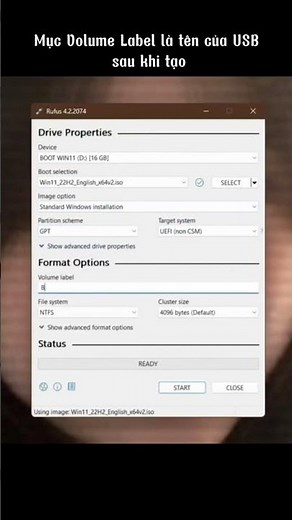 Cách tạo usb boot win bằng rufus #shorts #learnonyoutube #windows #tips #trending #meohay