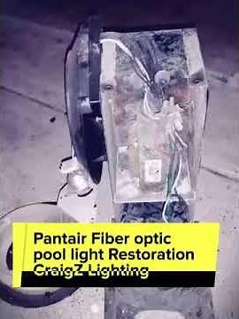 Pentair fiber optic pool light