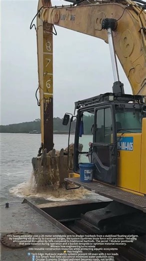 Floating Innovation : How This Excavator Dredges Smarter