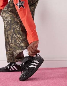 adidas Originals Samba LT patent leather trainers in black and white | ASOS