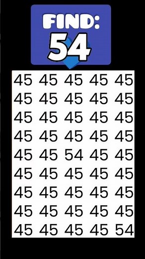Find the number: 54