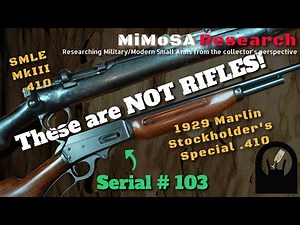 Marlin Stockholders Special And SMLE MkIII - Both .410s!