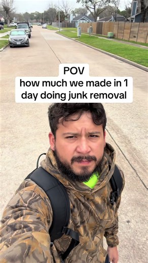 How much we made in one day doing junk removal #pov #junkremoval #fyp | junk removal business