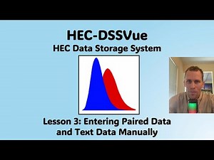 HEC DSSVue Lesson 3 - Entering Paired Data and Text Data Manually