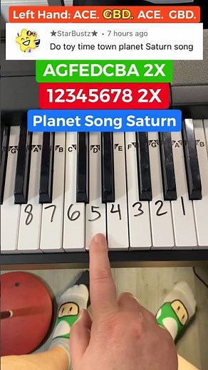 🪐 Planet Song Saturn Piano Tutorial 🪐