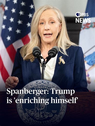 Virginia Governor Abigail Spanberger Critiques Trump