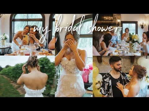 1 HOUR BRIDAL SHOWER VLOG 🥹💍 emotional moments, prep with me, dining room makeover & MORE