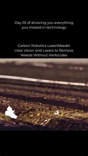 Follow US (@ARTIFICIAL) to learn something NEW everyday 🚀 Imagine clearing weeds without herbicides or exhausting manual labour. Carbon Robotics’ LaserWeeder uses computer vision to identify weeds in real time, then fires precision lasers to eliminate them without disturbing nearby crops. By targeting only what needs removing, it can cut chemical use, reduce labour demands, and improve consistency across large fields. This is what “autonomous farming” looks like in practice: turning repetitive,