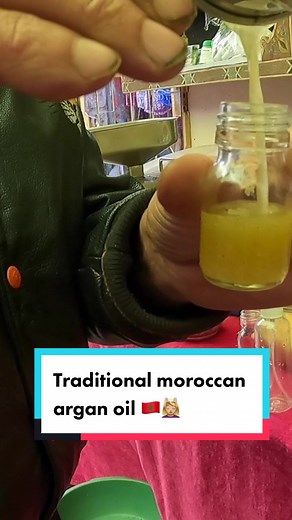 Traditional Moroccan Argan Oil Process in Fes, Morocco