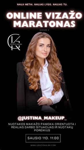 GROŽIO KALBA on Instagram: "Pristatome nuostabią pranešėją @justina_makeup_ ! ❤️ Tema: Nuotakos makiažo pamoka orientuota į realias darbo situacijas ir nuotakų poreikius 🤍 Mokymų metu vizažistai išmoks: Vestuvinio makiažo estetikos principų ir šiuolaikinių tendencijų. Odos paruošimo metodikų, užtikrinančių ypač ilgai išliekantį rezultatą. Tobulo „soft glam“, „glowy bride“ ir klasikinio nuotakos įvaizdžio kūrimo. Profesionalaus šviesinimo ir kontūravimo pagal nuotakos veido bruožus. Harmoningo s