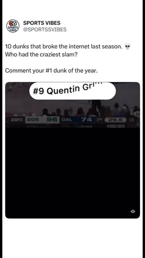 SPORTS VIBES on Instagram: "The BEST dunks from the 2024–25 NBA season! these are the Top 10 Dunks. Which dunk was your favorite? Did we miss one? #sports #basketball #basquete #baloncesto #nba #dunks #highlights #top10 #reels #explorar #explore"