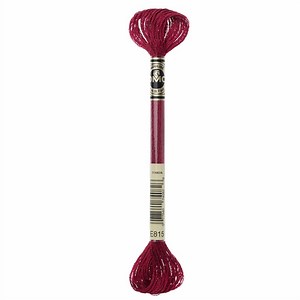 DMC Metallic Embroidery Floss Red 815 (8m)