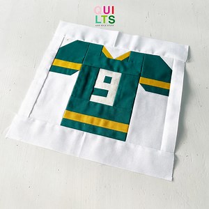 PDF Quilt Block Pattern – Football Jersey With Changeable Numbers – Sport Quilt - Etsy