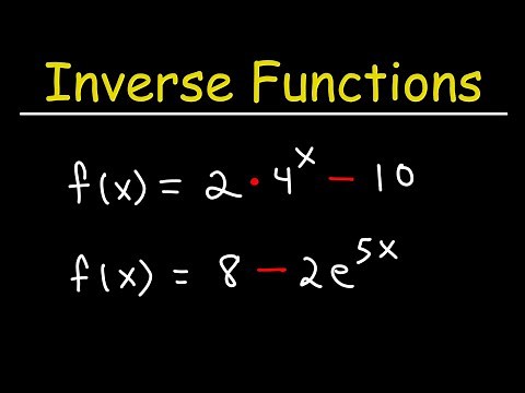 How To Find The Inverse of Exponential Functions