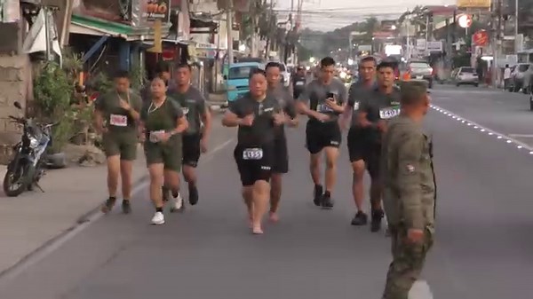 4th Infantry Division personnel participate in the Army-wide simultaneous fun run held in Camp Evangelista, Patag, Cagayan de Oro City and other key Army camps nationwide on March 3, 2024. | Philippine Army