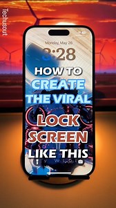 1.1K views · 218 reactions | “Want to make your iPhone lock screen stand out? ✨ Here’s how you can create a VIRAL lock screen like this in seconds!  #iPhoneTricks #iOSHacks #LockScreen #TechTips #viralreels #iPhoneTipsAndTricks #techusout” | tech.us.out | Facebook