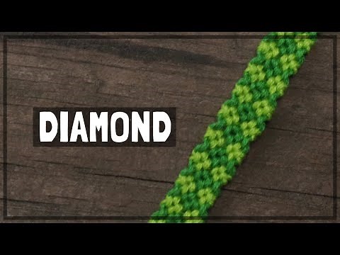 An ACTUAL Simple Diamond Friendship Bracelet Tutorial [CC]